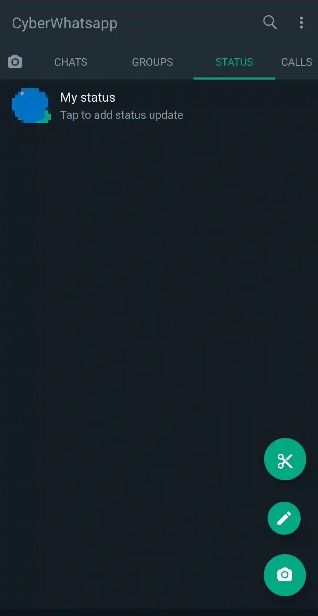 Screenshot of Cyber WhatsApp App